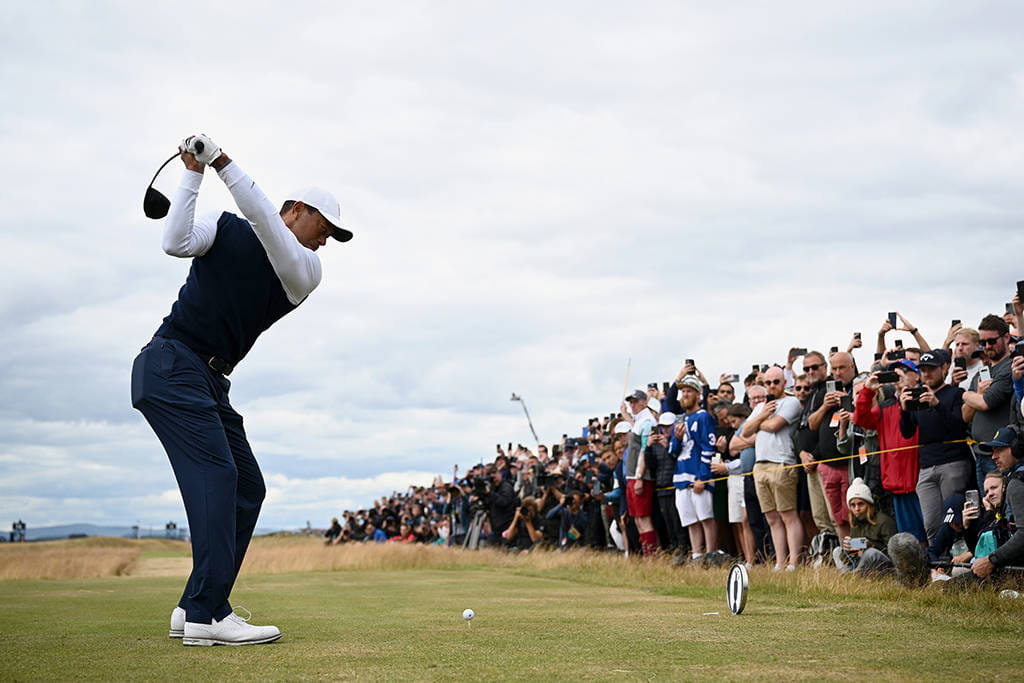 Tiger Woods at The 150th Open